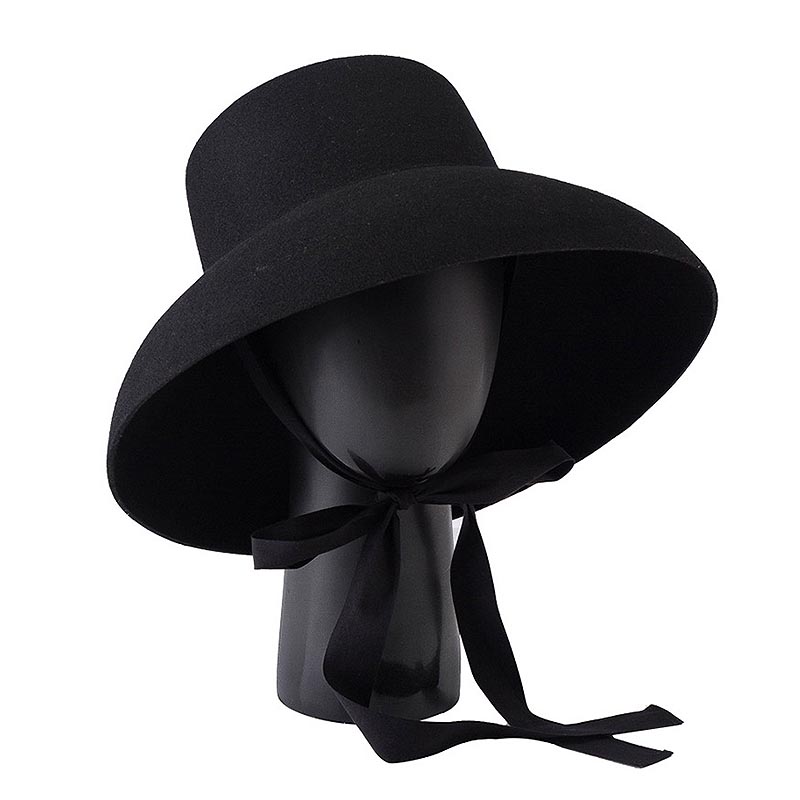 Fedora Hat Wool - 레트로 스타일 순수 양모 모자 와이드