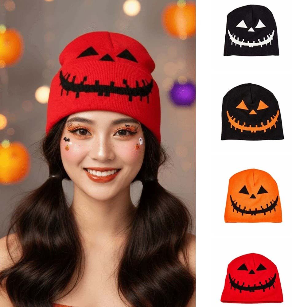 Beanie Cuffed Knit - 니트 원단 호박 모자 부드러운 질감