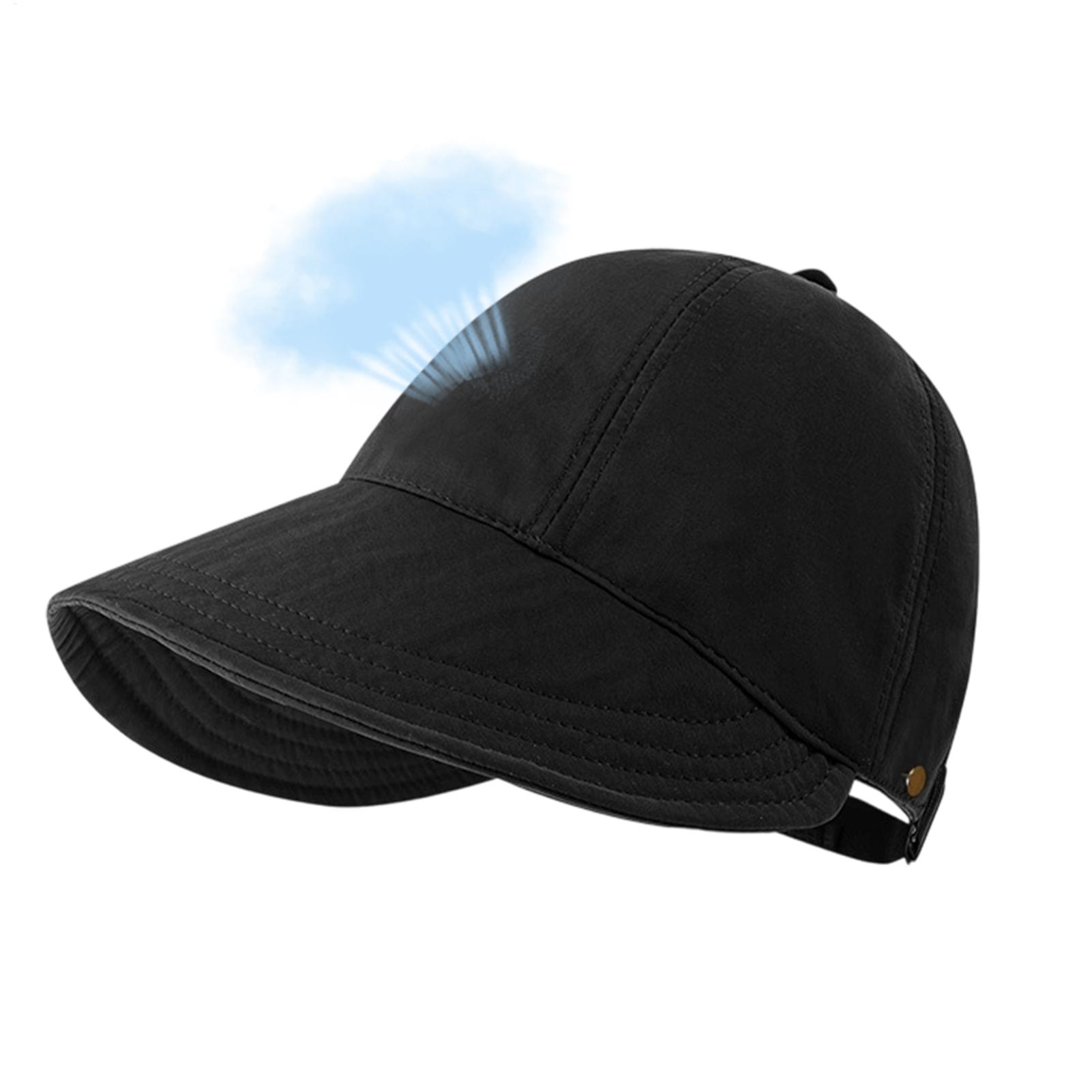 Sun Hat Wide Brim - 여성용 태양 모자 조정 가능한 넓은