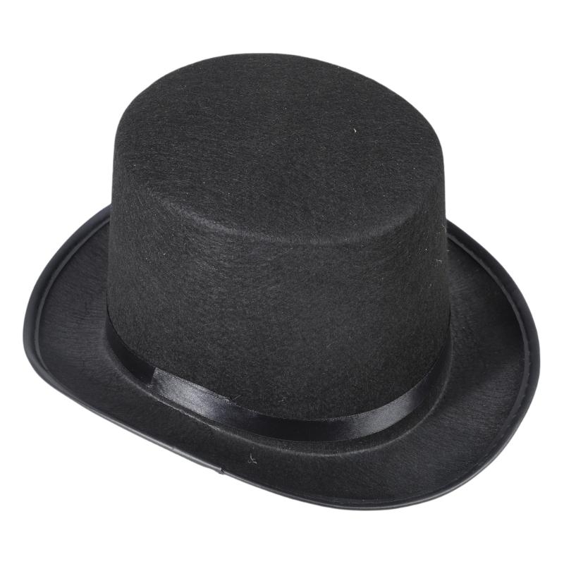 Fedora Hat Wool - 레트로 탑 모자 마술사 의상 코스프레