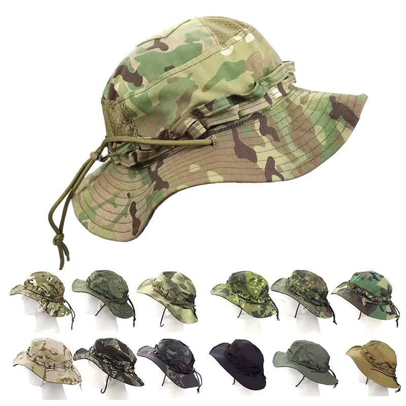 Boonie Hat Tactical - 위장 전술 부니햇 캠핑 등산 버킷