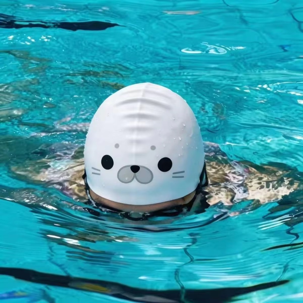 Swim Hat Silicone - 방수 씰 수영 모자 미끄럼 방지
