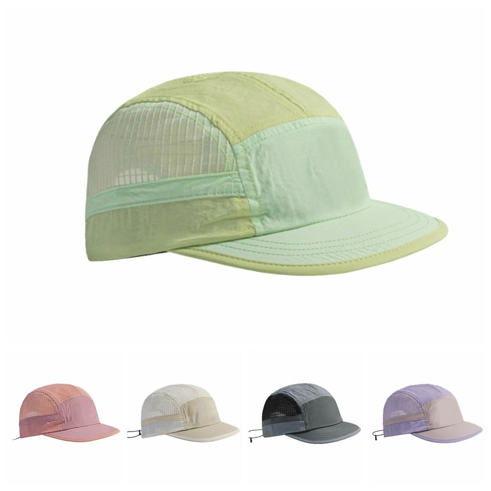 Running Cap Lightweight - 컬러 블록 퀵 드라이 야구 모자