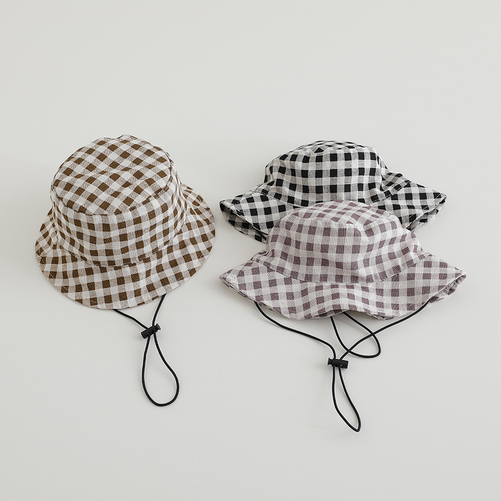 Bucket Hat Cotton - 넓은 챙 가을 햇빛 가리개 모자