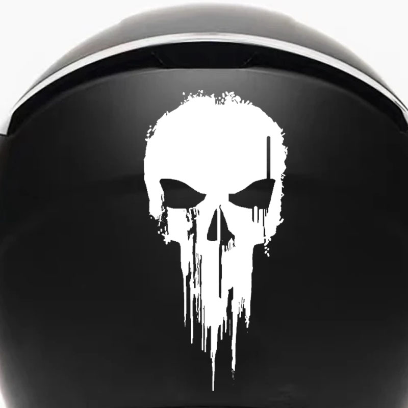 Skull Cap Helmet Liner - 1PC 멋진 해골 스티커 방수 비닐