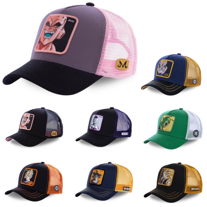 Trucker Cap Mesh - 새로운 드래곤 볼 손오공 모자 여름
