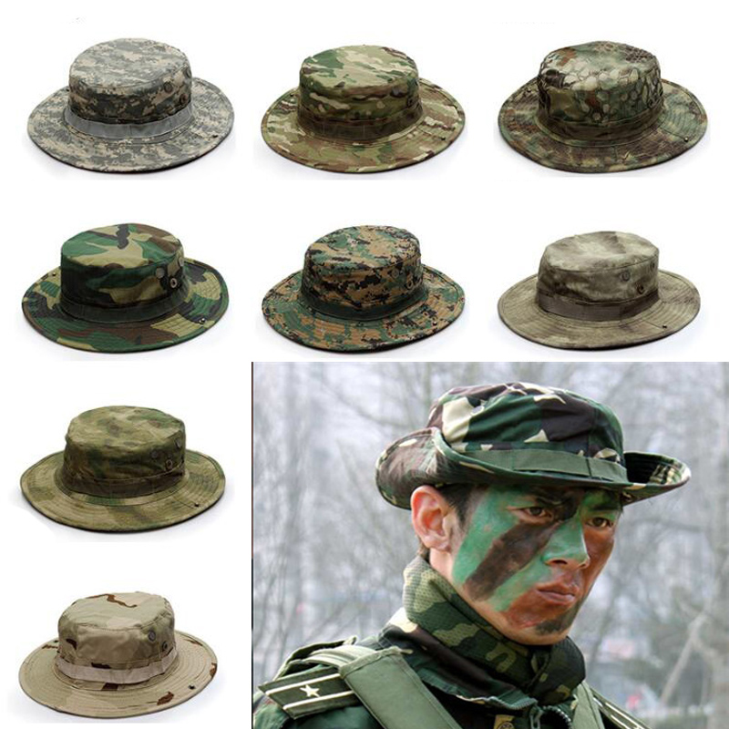 Boonie Hat Tactical - 남성 & 여성 탑 카모 여름