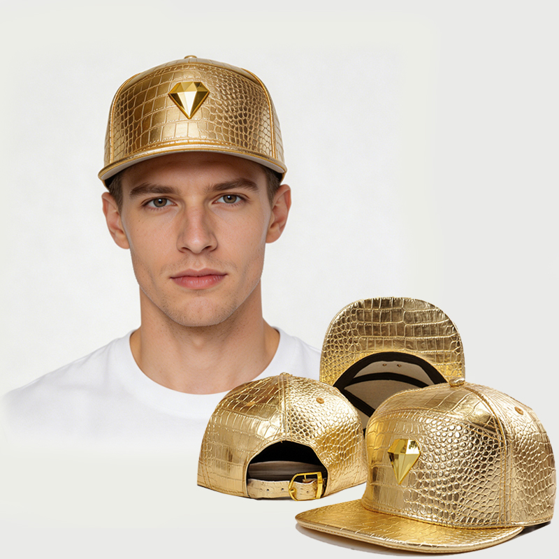 Baseball Cap Structured - 새로운 젬 가죽 야구 모자 남녀