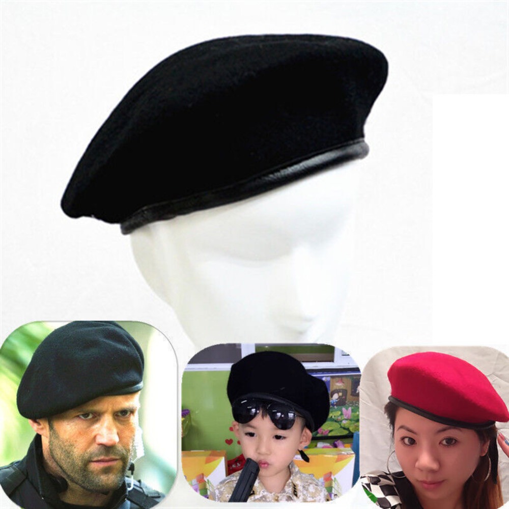 Beret French Wool - 남녀공용 유니폼 모자, 양모 베레, 프랑스