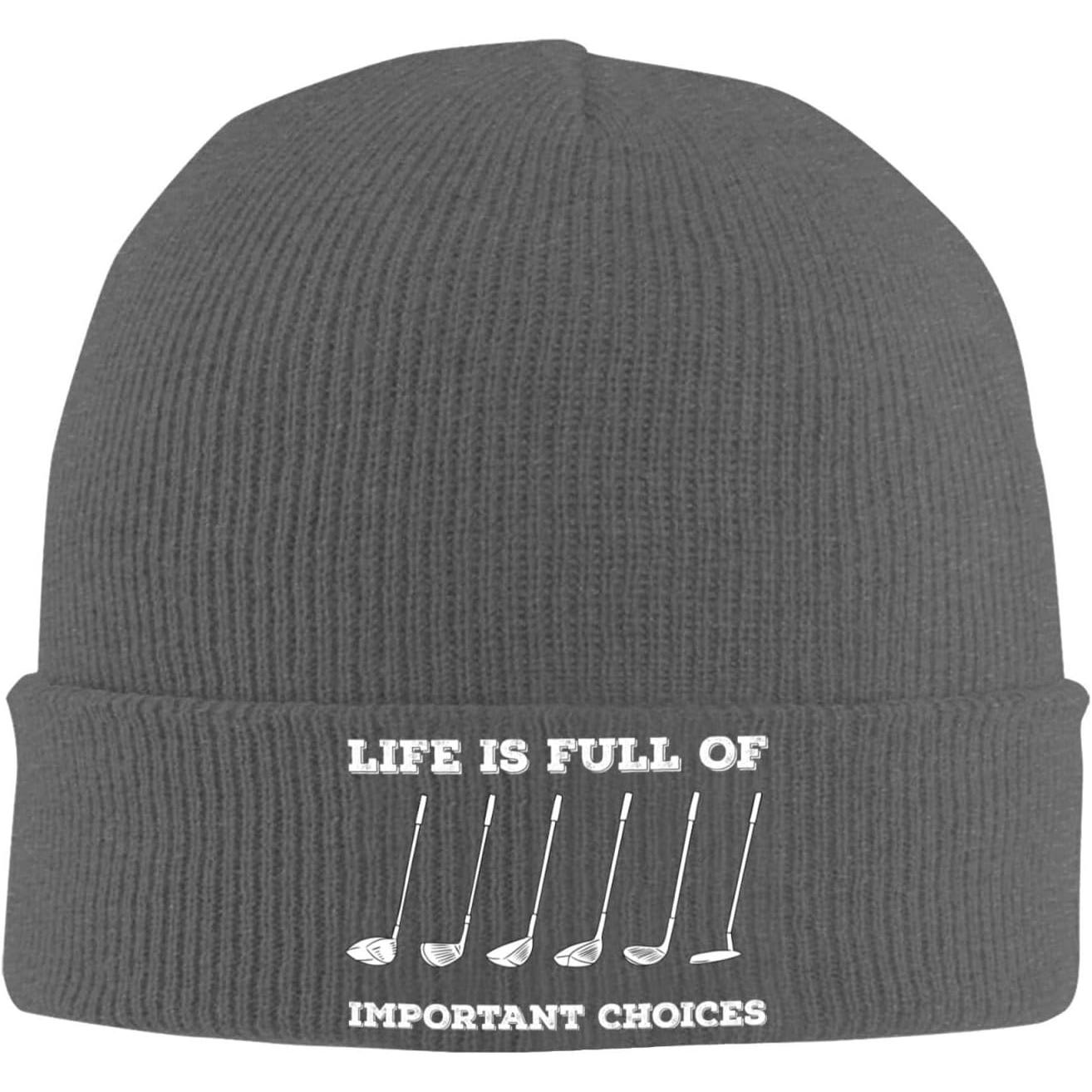 Beanie Cuffed Knit - 인생은 중요한 선택으로 가득 차 있습니다