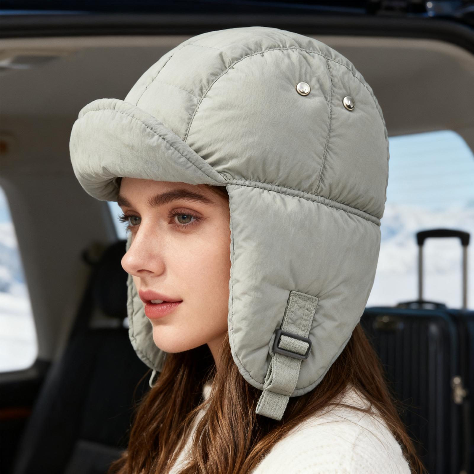 트래퍼 모자 귀덮개가 있는 따뜻한 모자 야외 스포츠용  - Trapper Hat Ear Flap 리뷰 및 가격