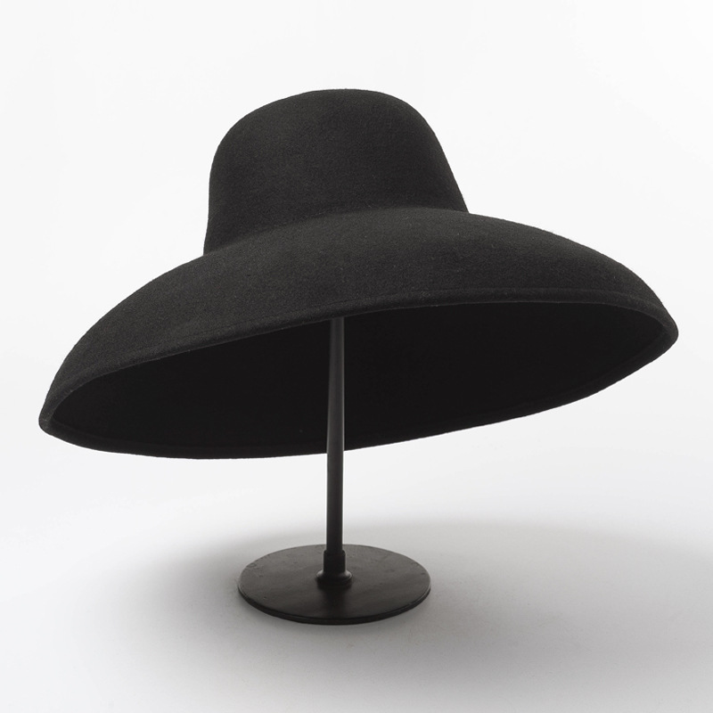 여성용 클래식 빅 와이드 브림 울 펠트 모자, 플로피  - Fedora Hat Wool 리뷰 및 가격