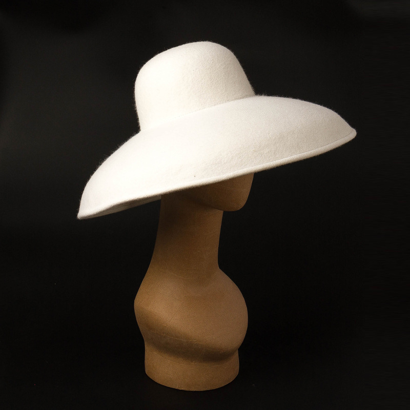 여성용 클래식 빅 와이드 브림 울 펠트 모자, 플로피  - Fedora Hat Wool 리뷰 및 가격