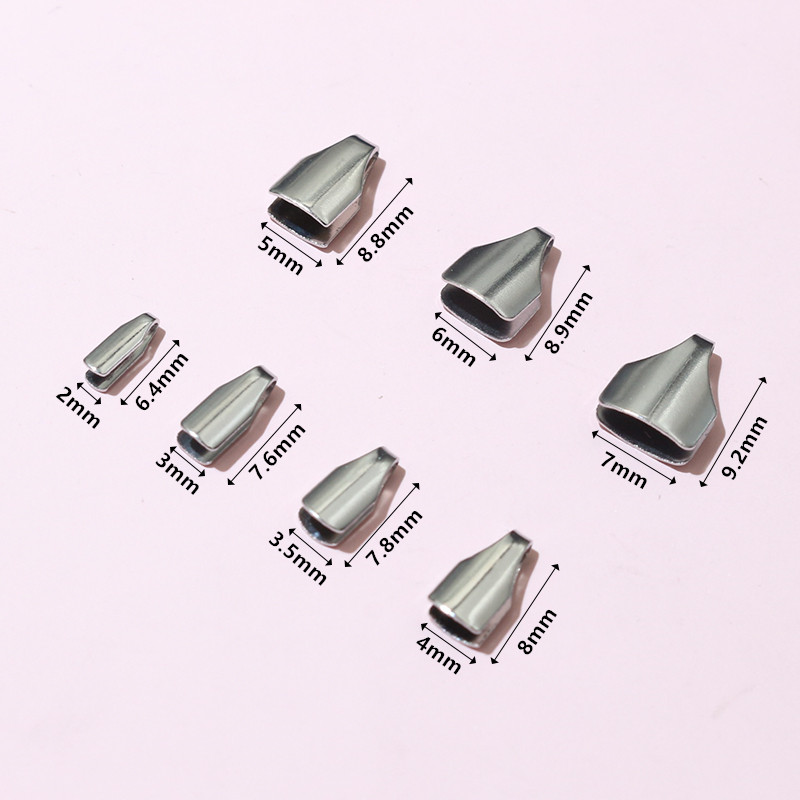 100pcs 스테인레스 스틸 2-7mm 플랫 코드 크림 - Snapback Hat Flat 리뷰 및 가격