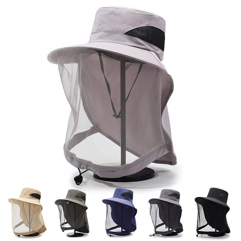 넥밴드와 조절 가능한 헤드밴드가 있는 메쉬 선햇, 야외 - Sun Hat Wide Brim 리뷰 및 가격