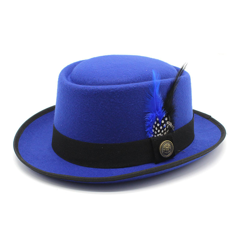 남성용 빈티지 돼지 고기 파이 모자, 넓은 챙 양모 펠 - Fedora Hat Wool 리뷰 및 가격