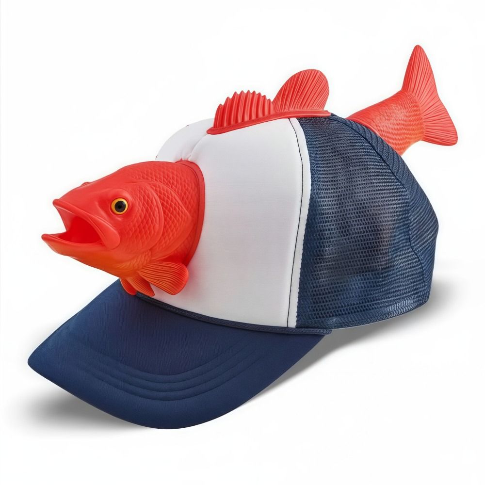재미있는 3D 물고기 동물 트러커 모자, 조절 가능한  - Trucker Cap Mesh 리뷰 및 가격