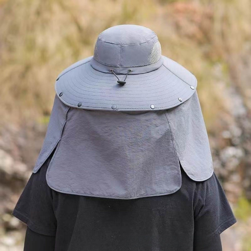 캐주얼 천 남성용 태양 모자 목 보호 탈부착 가능한 숄 - Visor Sun Hat 리뷰 및 가격