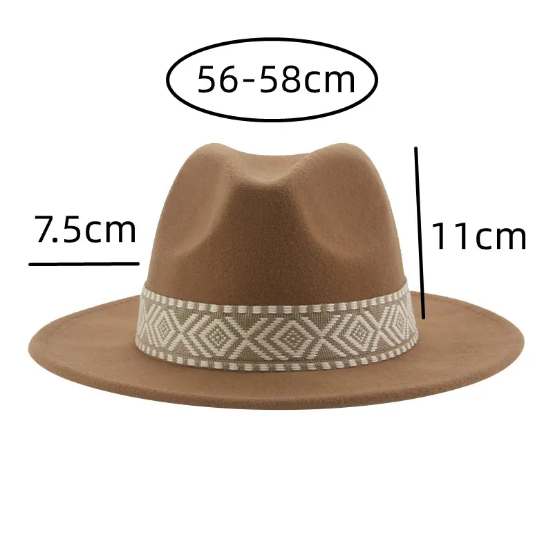 파나마 모자 여성용 서부 카우보이 모자 솔리드 빅 브림 - Fedora Hat Wool 리뷰 및 가격