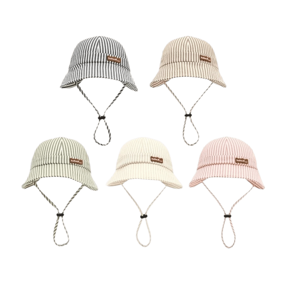 새로운 스트라이프 아기 버킷햇, 조절 가능한 통기성 좋 - Sun Hat Wide Brim 리뷰 및 가격