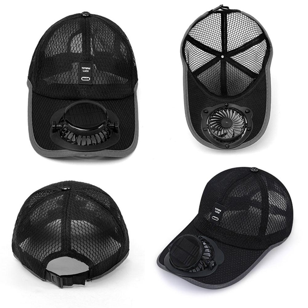 태양열 팬이 있는 메쉬 야구 모자, 하이킹 캠핑 아빠  - Golf Cap Dad 리뷰 및 가격