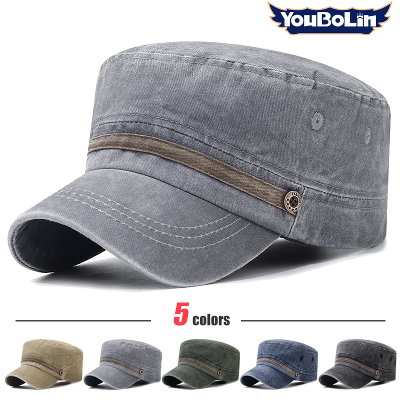 세탁된 모자, 오래된 면 플랫 모자, 통기성 좋은 면  - Dad Hat Cotton 리뷰 및 가격