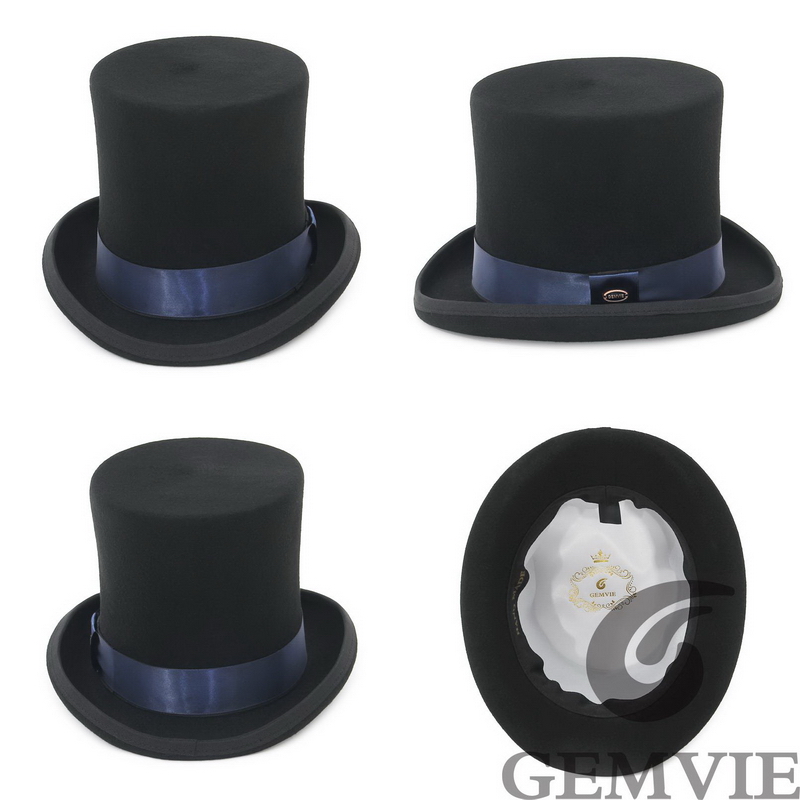 GEMVIE-100% 울 펠트 탑 모자, 17cm, 남 - Fedora Hat Wool 리뷰 및 가격
