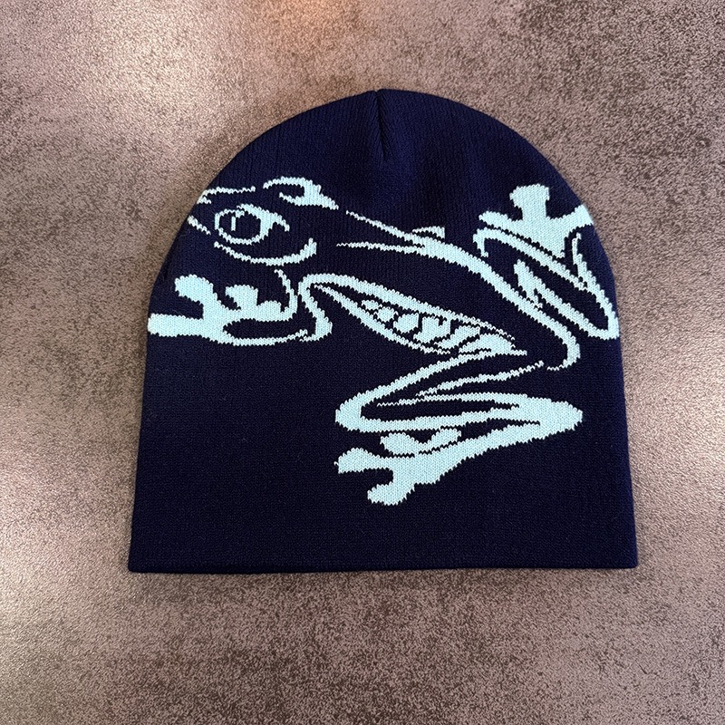나무 개구리 프린트 비니 남성 여성, 야외 스포츠를 위 - Beanie Cuffed Knit 리뷰 및 가격