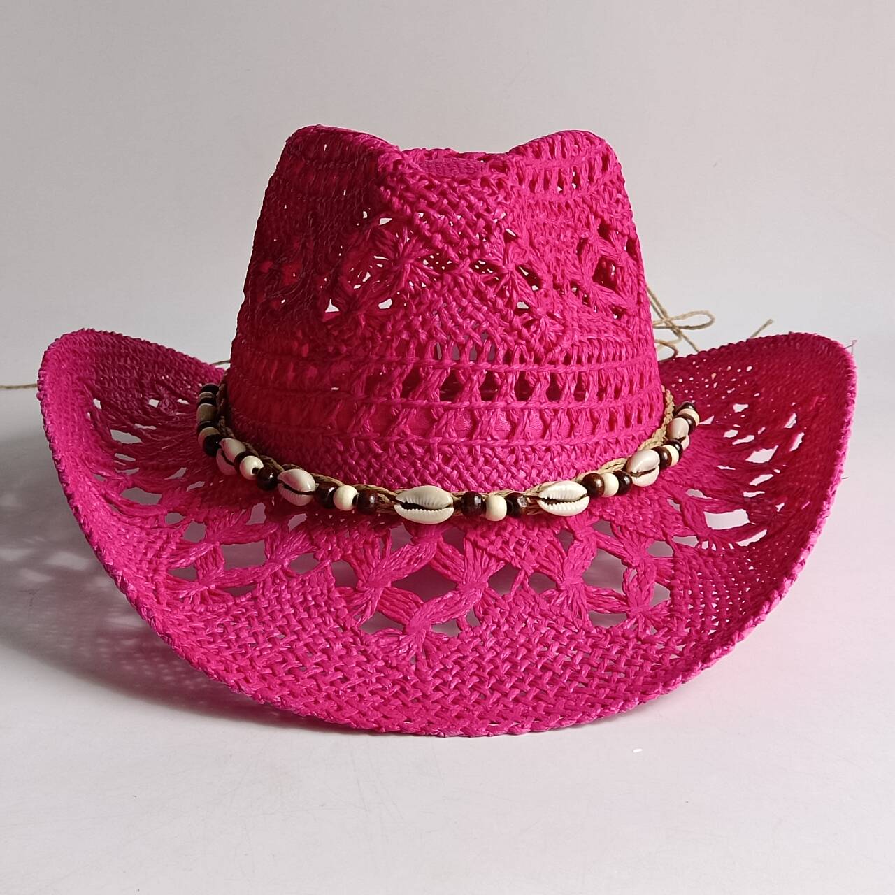 여름 밀짚모자 해변 여성 남성 카우보이 모자 나무 구슬 - Cowboy Hat Straw 리뷰 및 가격