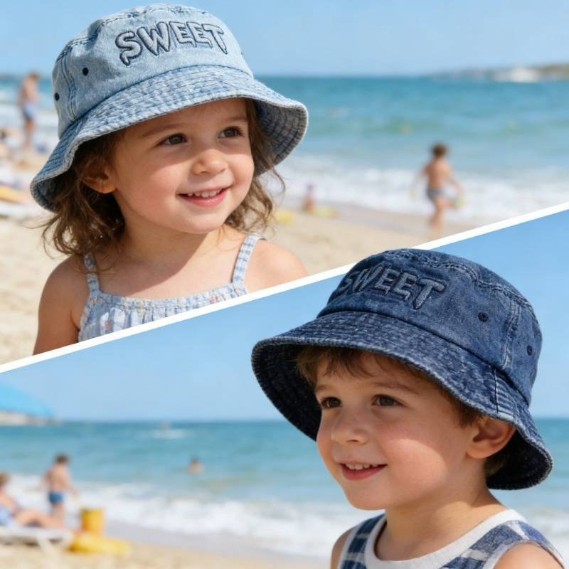일본 레트로 키즈 버킷햇 50-52cm 2-4세 레터링 - Bucket Hat Cotton 리뷰 및 가격