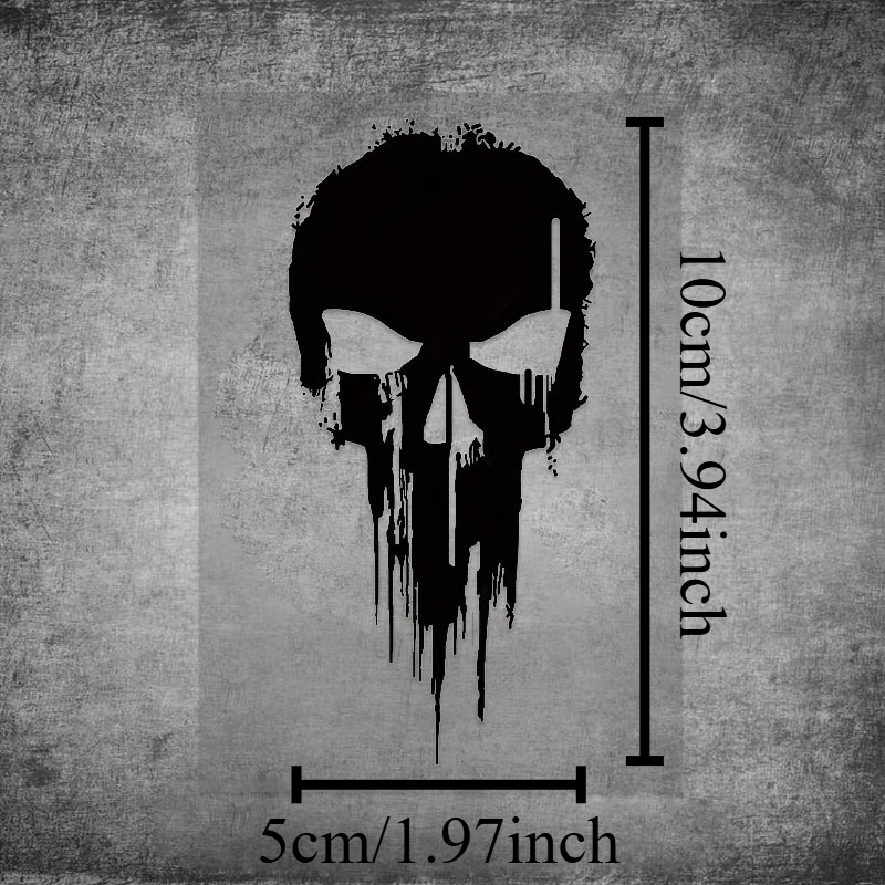 1PC 멋진 해골 스티커 방수 비닐 스티커 오토바이 측 - Skull Cap Helmet Liner 리뷰 및 가격