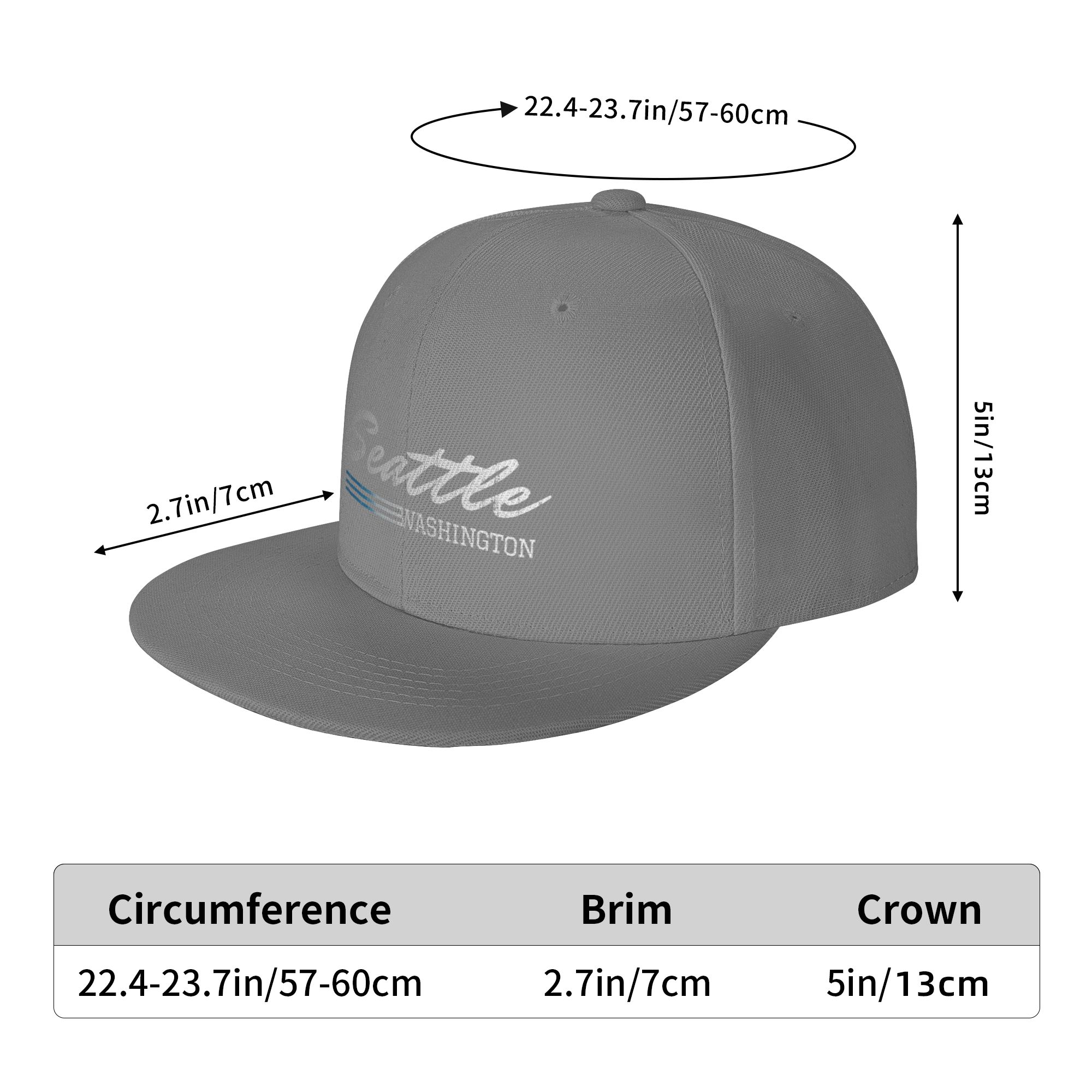 패션 시애틀 워싱턴 시티 컬러스 플랫 브림 선햇 구조적 - Baseball Cap Structured 리뷰 및 가격