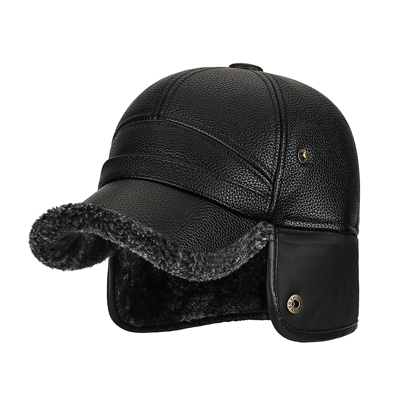중년 및 노인용 모피 모자, 따뜻한 남성 귀 보호대,  - Baseball Cap Structured 리뷰 및 가격