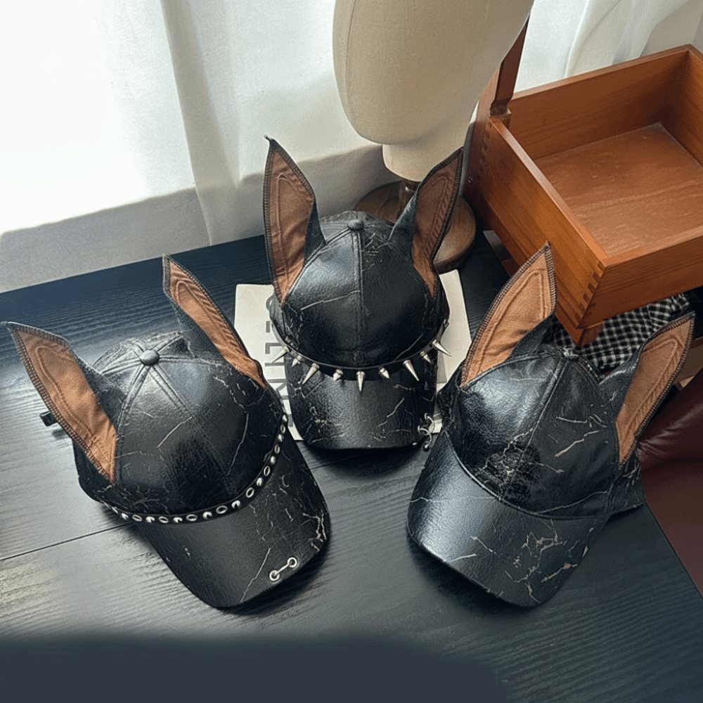 패션 펑크 도베르만 강아지 귀 모양 야구 모자, 조절  - Baseball Cap Structured 리뷰 및 가격