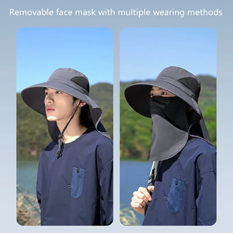 여름 햇빛 차단 모자 UV 차단 야외 사냥 낚시 모자  - Visor Sun Hat 리뷰 및 가격