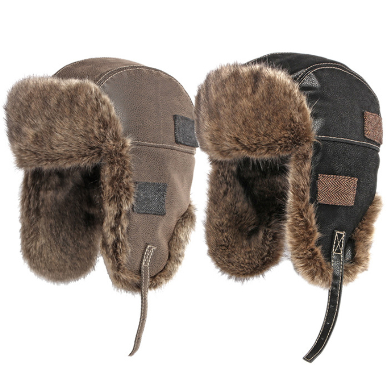 HT4098 러시아 모자 두꺼운 따뜻한 가죽 겨울 모자 - Winter Trapper Hat 리뷰 및 가격