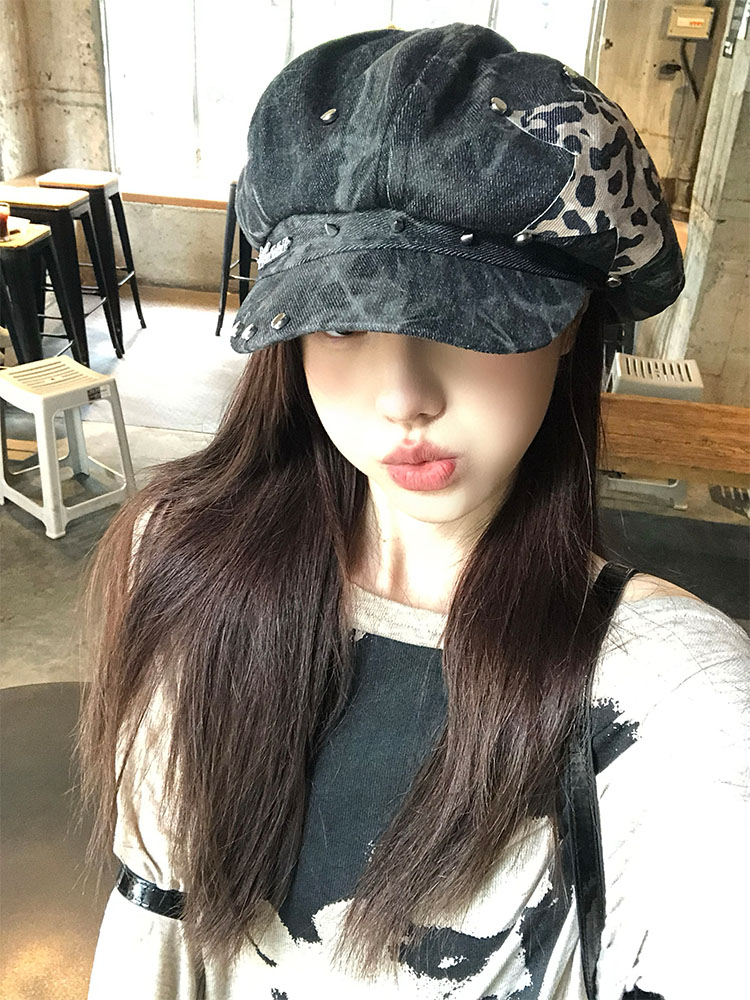 Y2K 맞춤형 스타 스티커 리벳 디자인 여성용 베레모  - Dad Hat Cotton 리뷰 및 가격