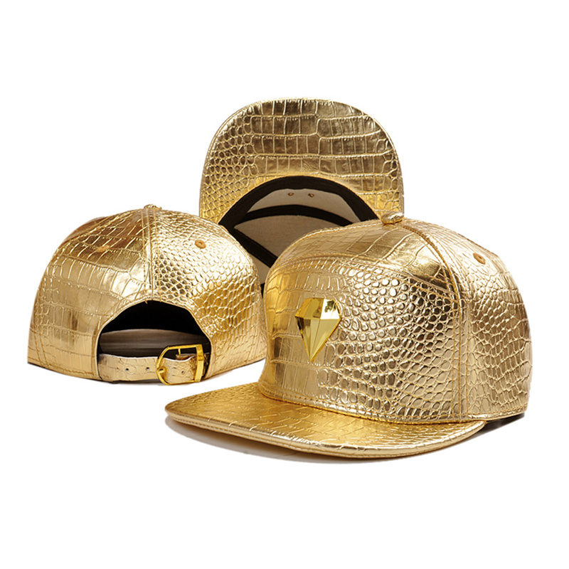 새로운 젬 가죽 야구 모자 남녀 패션 크로커다일 스킨  - Baseball Cap Structured 리뷰 및 가격