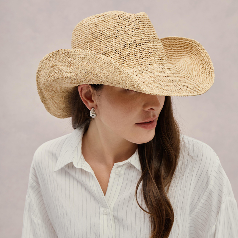프리미엄 라피아 밀짚모자 고급 수제 웨스턴 카우보이 캡 - Cowboy Hat Straw 리뷰 및 가격