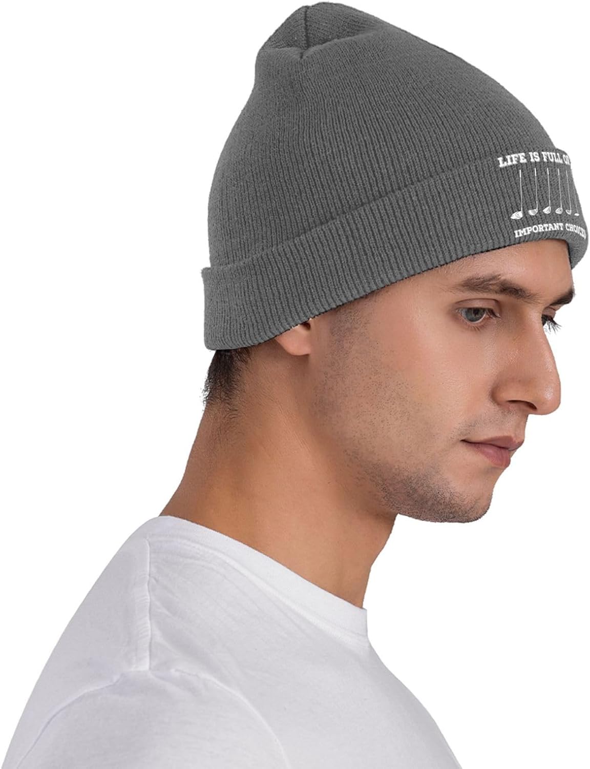 인생은 중요한 선택으로 가득 차 있습니다 남성 여성용  - Beanie Cuffed Knit 리뷰 및 가격